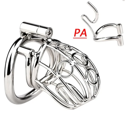 Steel Chastity Device with PA Chastitycage.cc