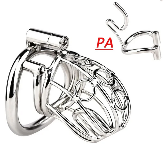 Steel Chastity Device with PA Chastitycage.cc