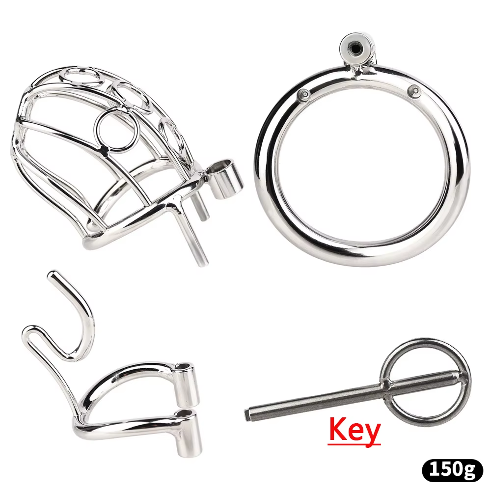 Steel Chastity Device with PA Chastitycage.cc
