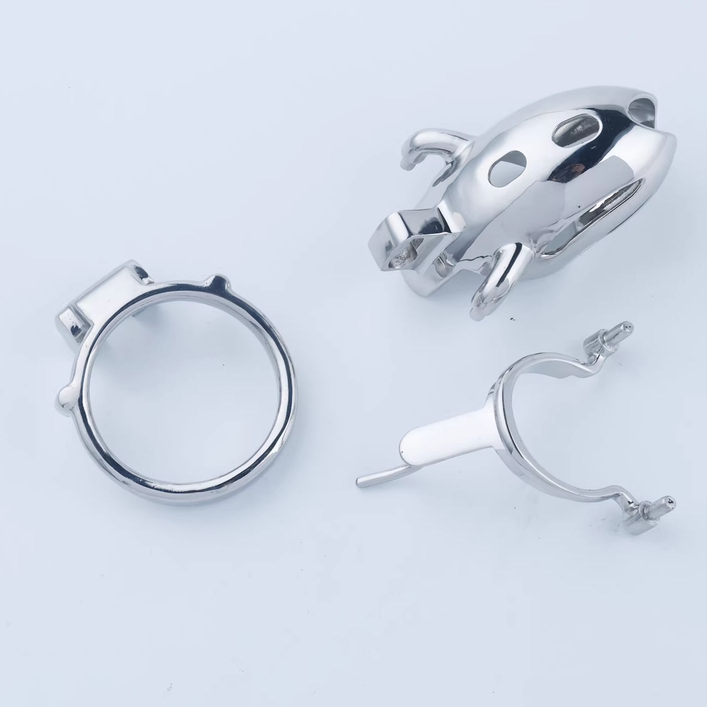 Steel Custom Chastity Cage With PA T12 Chastitycage.cc