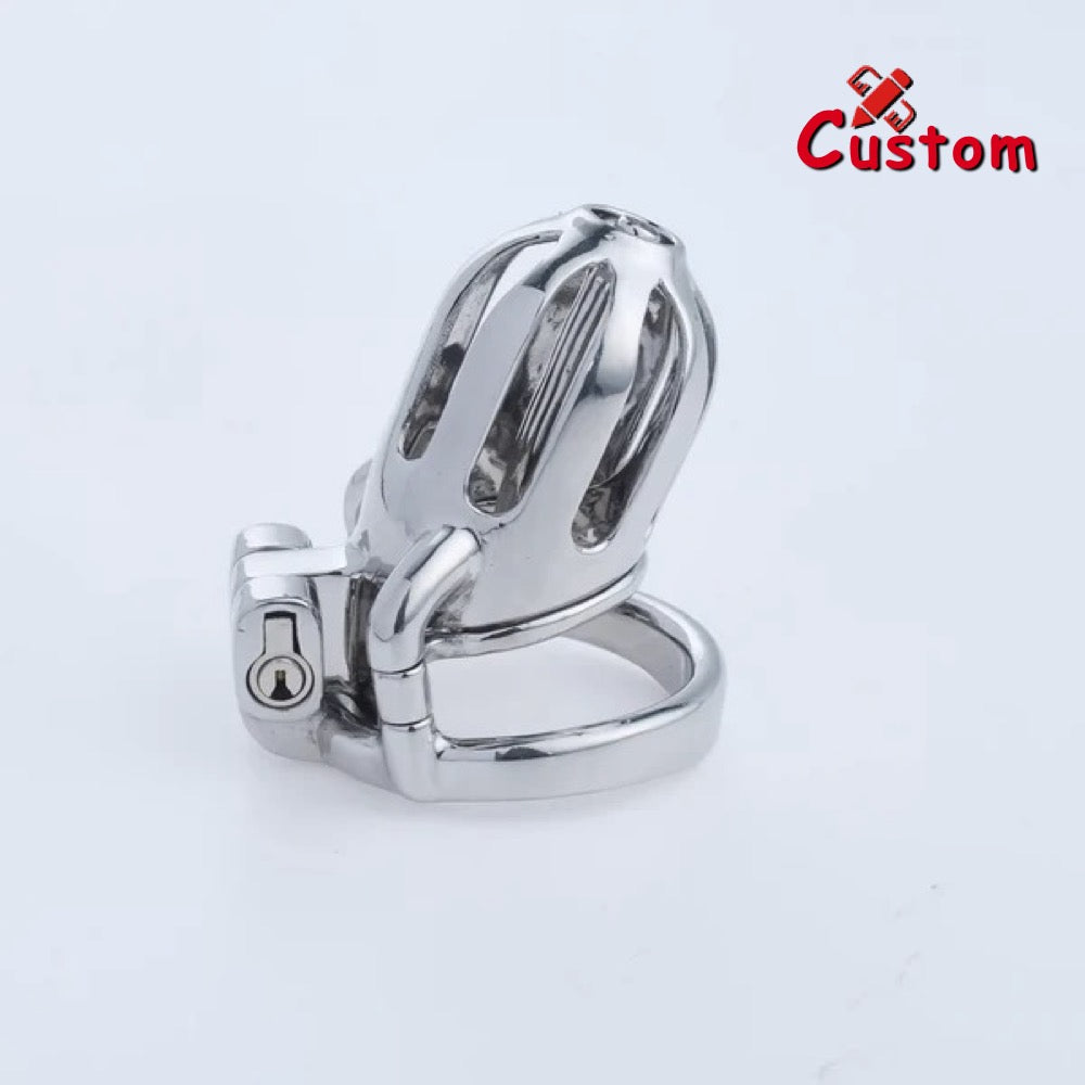 Steel Custom Chastity Cage With PA T10 Chastitycage.cc