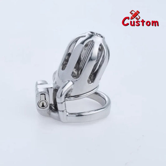 Steel Custom Chastity Cage With PA T10 Chastitycage.cc