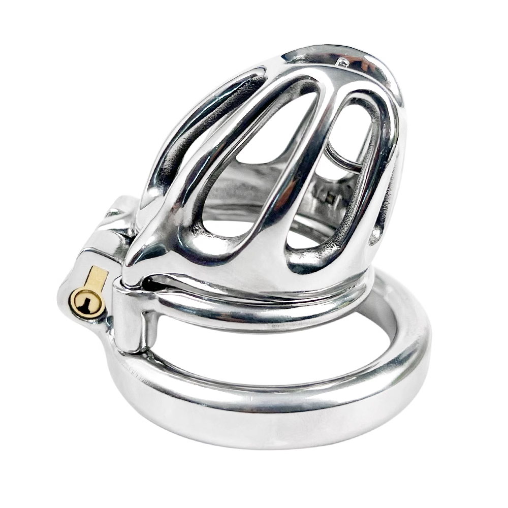 Steel Custom Cock Cage with PA Chastitycage.cc