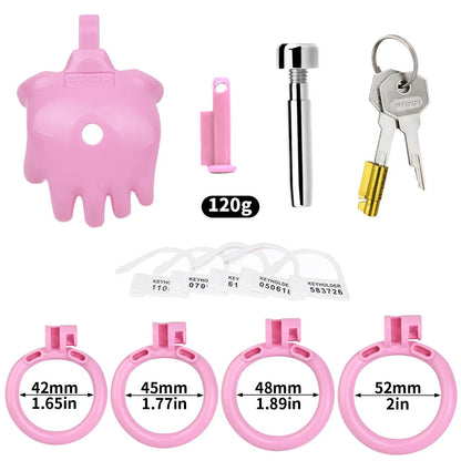Palm Shaped Cute Chastity Cage Chastitycage.cc