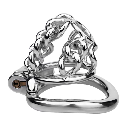Thick Chainmail Steel Chastity Lock Chastitycage.cc