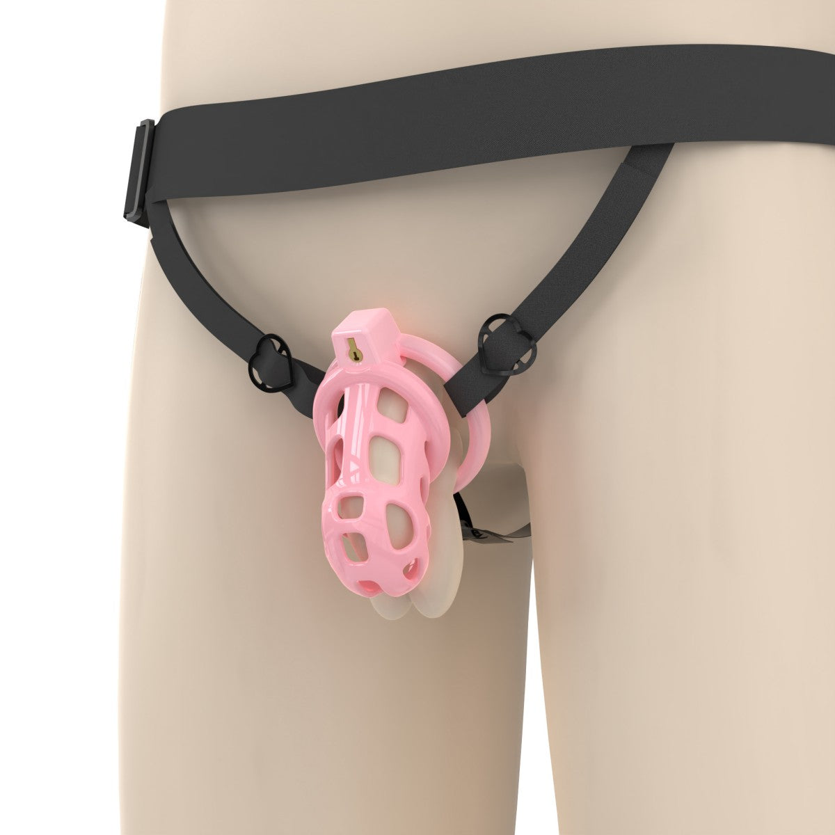 Three Way Chastity Auxiliary Belt Chastitycage.cc