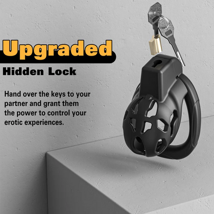 Ultimate Control with Invisible Lock Chastitycage.cc