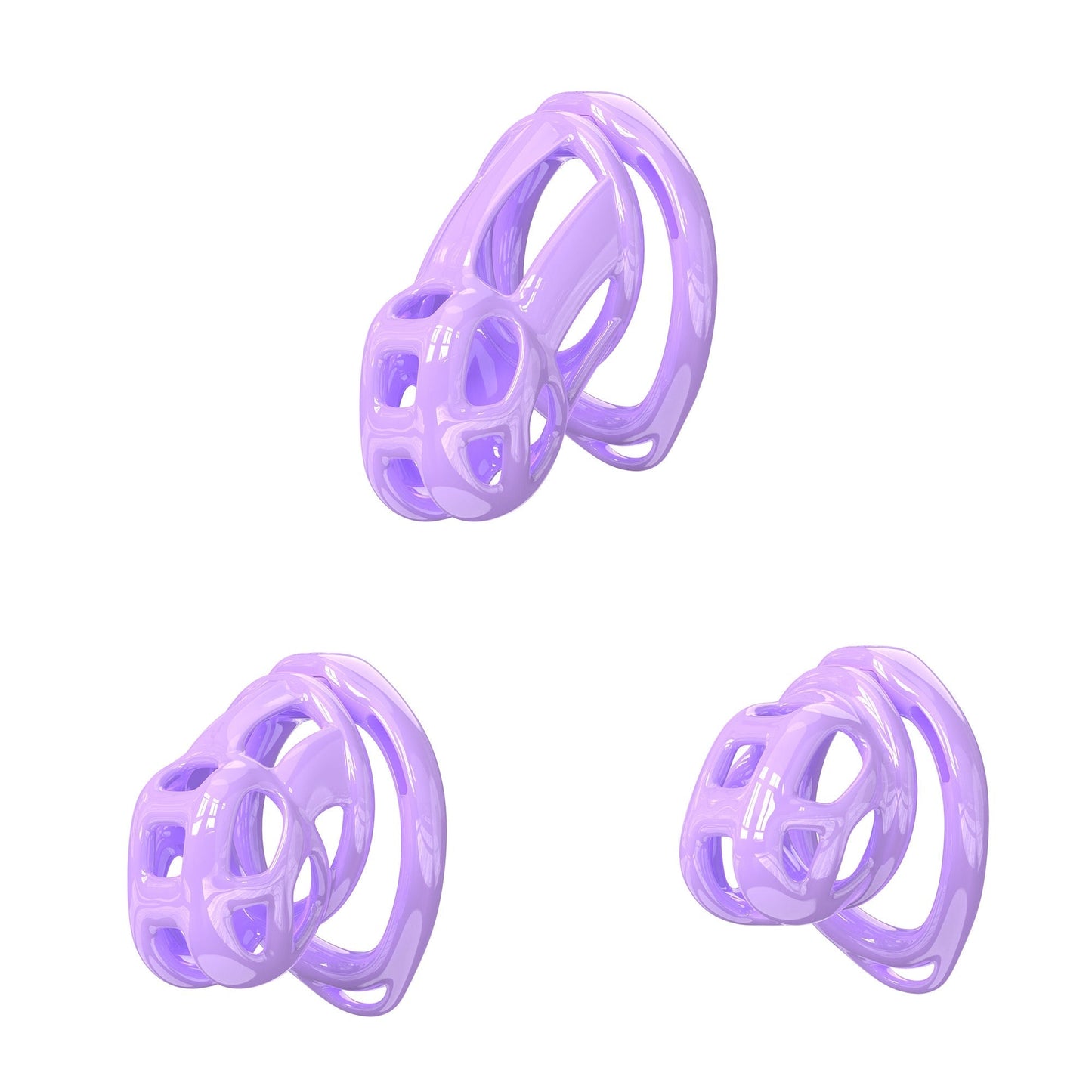 Upgraded Invisible Cobra Chastity Cage Purple cobrachastity