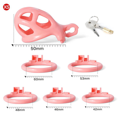 V2 Premium Paint Cobra Cage - 5 Sizes Chastitycage.cc
