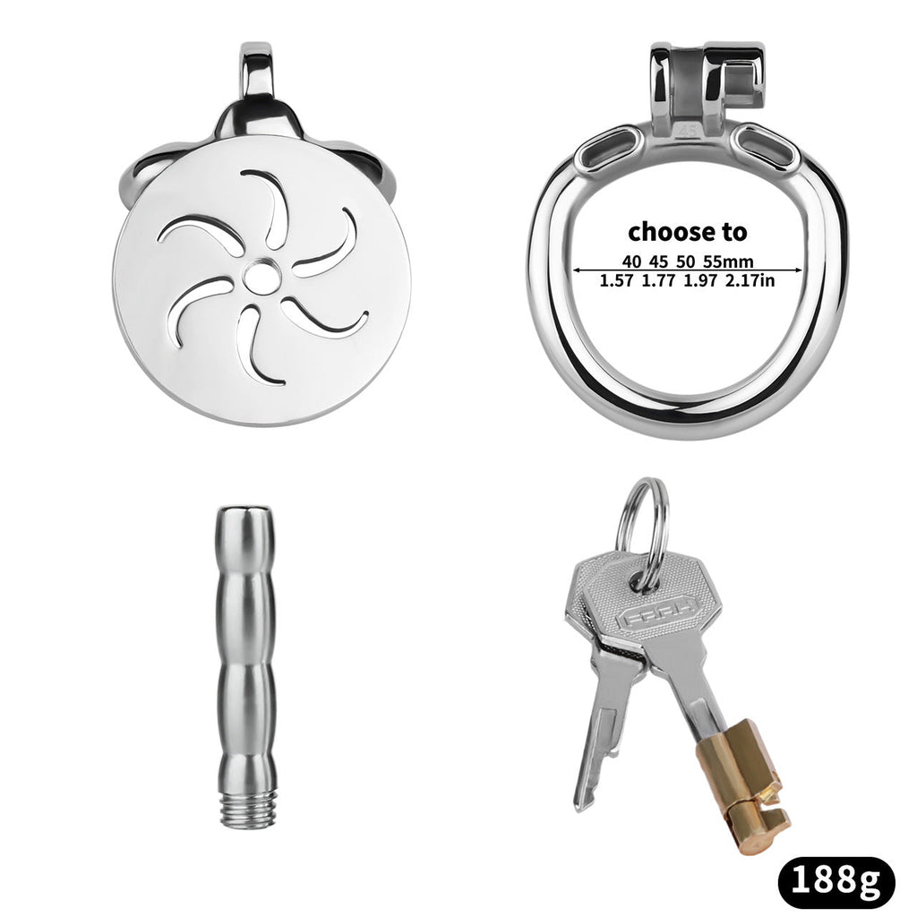 Wind and Fire Wheel Flat Chastity Lock